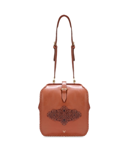 

Hidesign Tan Embellished Sling Bag