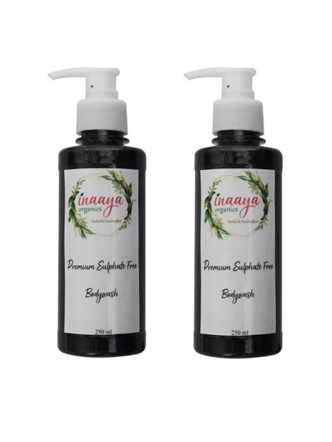 

Inaaya Organics Set of 2 Saffron Milk Body Wash Shower Gel - 250 ml each, Multi