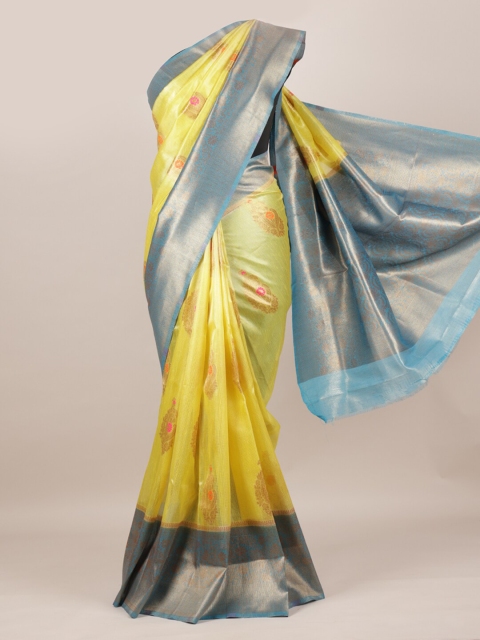 

Pothys Yellow Woven Design Saree