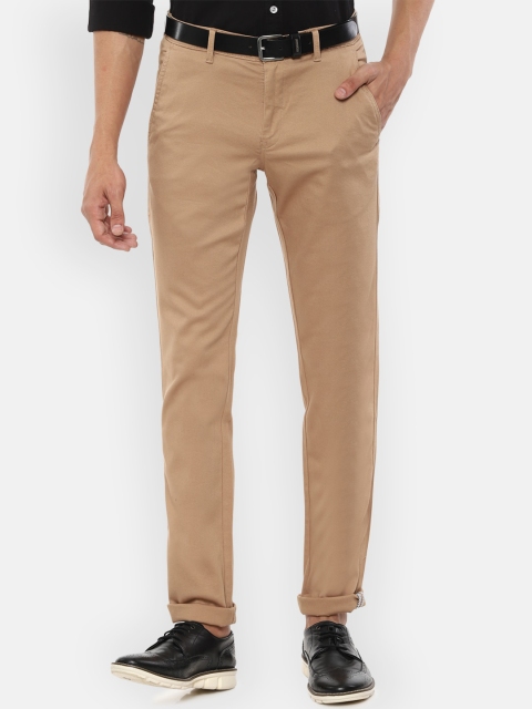 

Van Heusen Sport Men Beige Slim Fit Regular Trousers