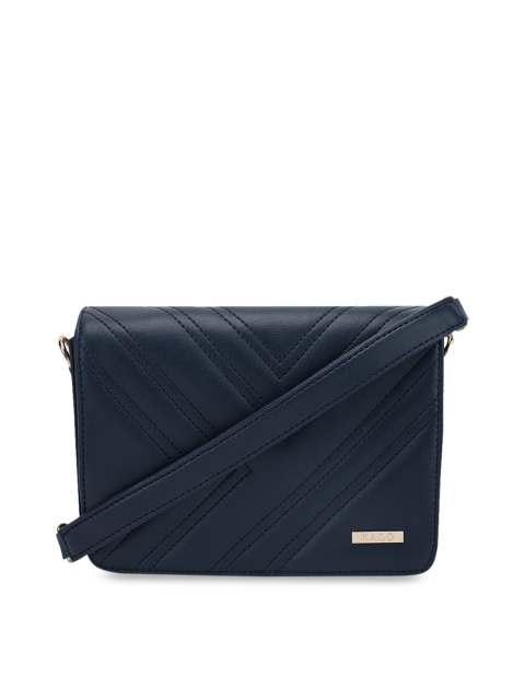 

Kazo Navy Blue Quilted Sling Bag