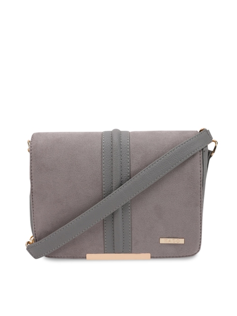 

Kazo Grey Solid Suede Finish Sling Bag