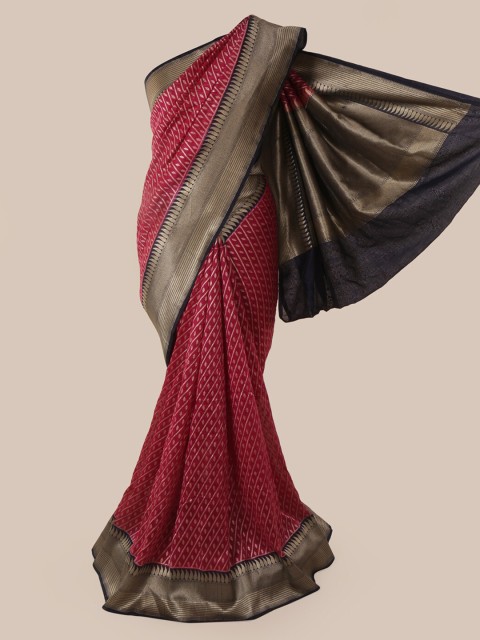

Pothys Maroon Pure Silk Woven Design Banarasi Saree
