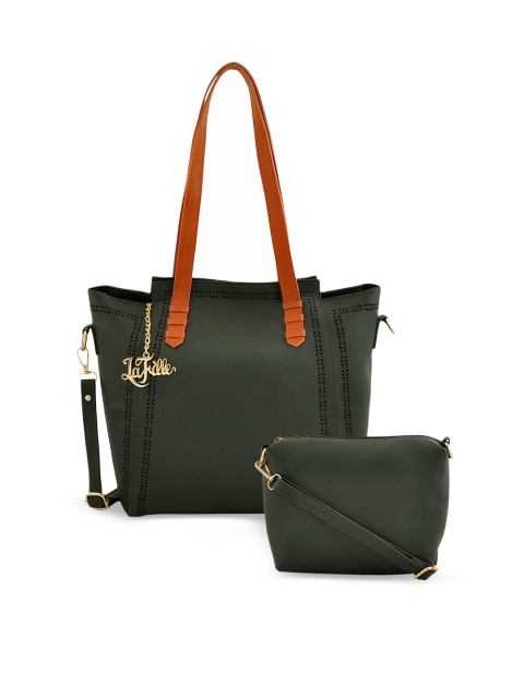 

LaFille Green Solid Shoulder Bag