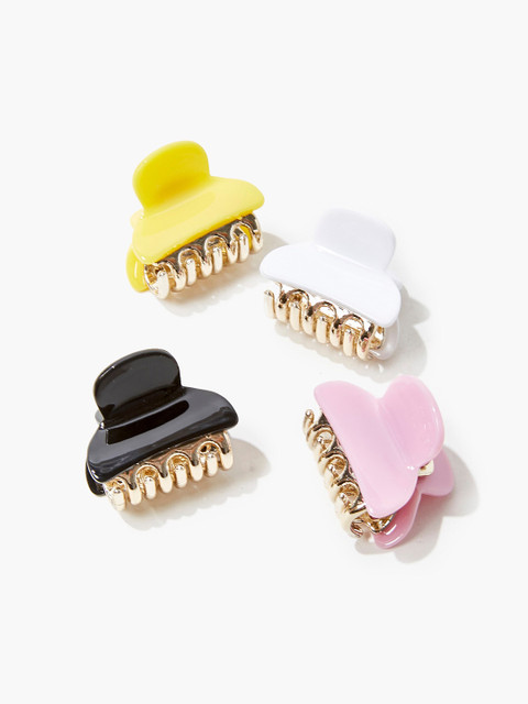 

FOREVER 21 Set of 4 Women Assorted Claw Clips