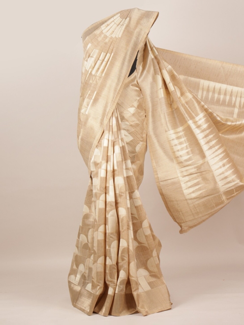 

Pothys Beige Woven Design Pure Silk Saree