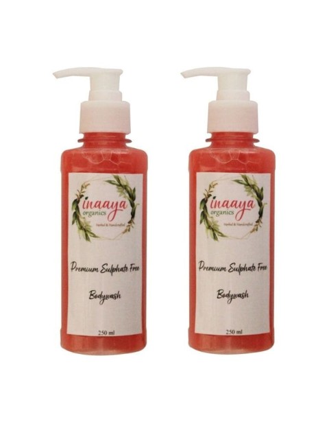 

Inaaya Organics Unisex Pack of 2 Sheaa Love Body Wash Shower Gel 250 ml Each, Multi