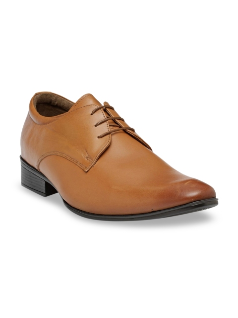 

Teakwood Leathers Men Tan Brown Solid Genuine Leather Formal Derbys