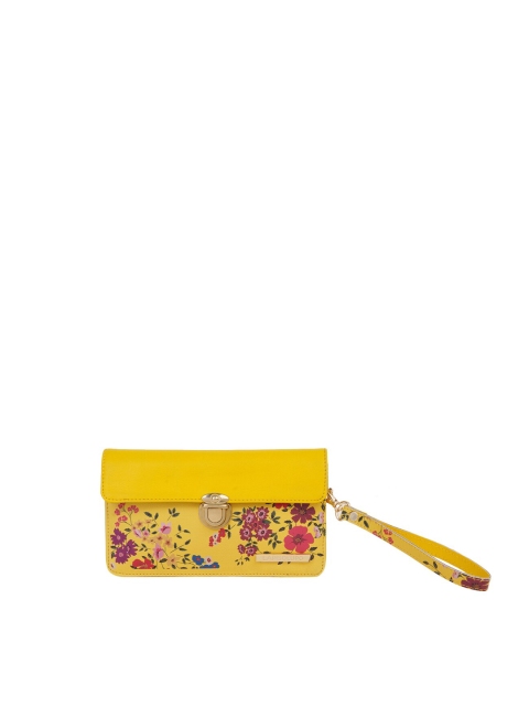 

Lapis O Lupo Yellow & Magenta Printed Clutch