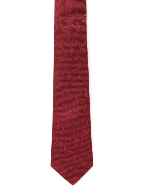 

Van Heusen Maroon Woven Design Broad Tie