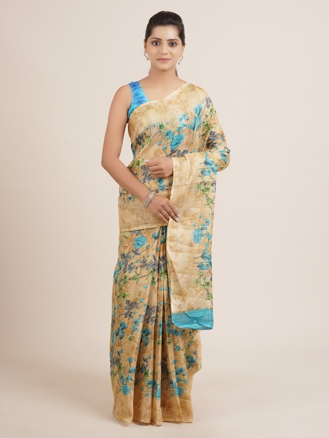 

Pothys Tan Printed Pure Cotton Saree