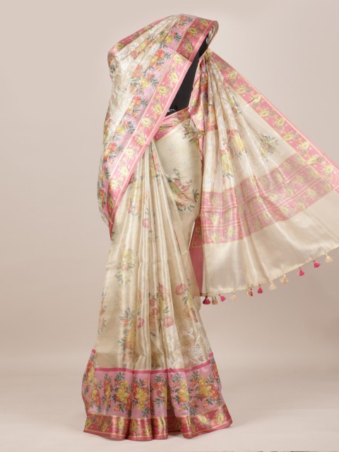 

Pothys Gold-Toned Woven Design Saree