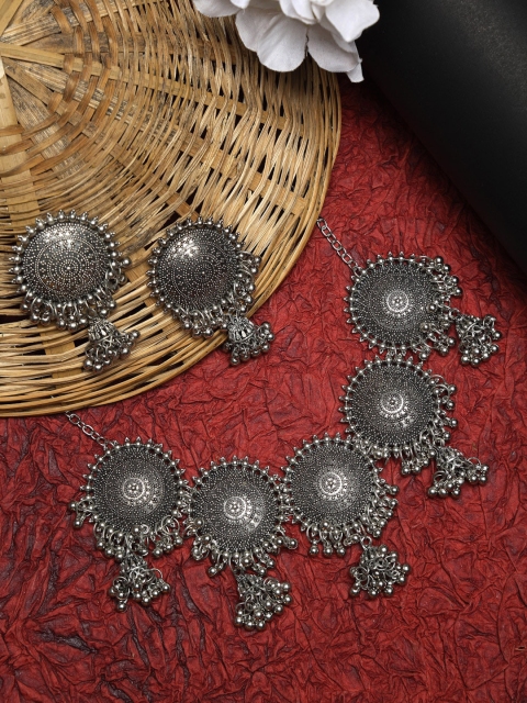 

NEUDIS Oxidized Silver-Toned Jewellery Set
