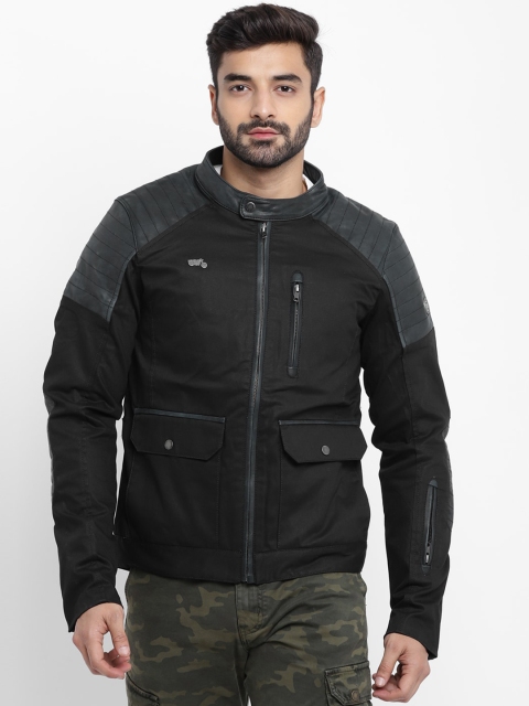 

Royal Enfield Men Black Leather Phoenix Biker Jacket