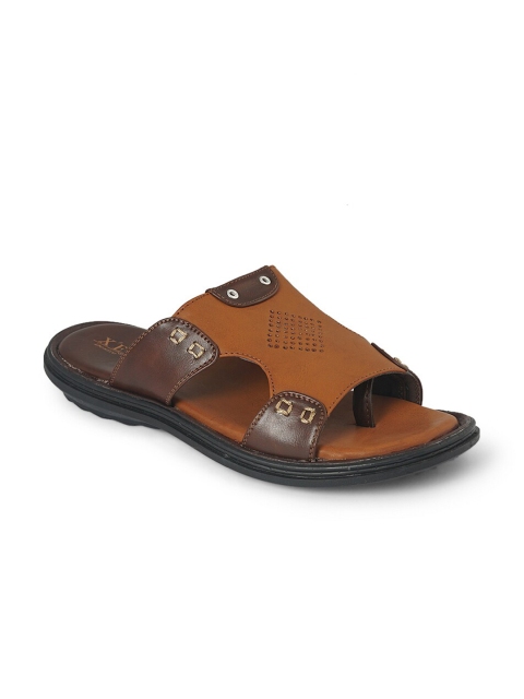 

XESS by iD Men Brown Leather Comfort Sandals
