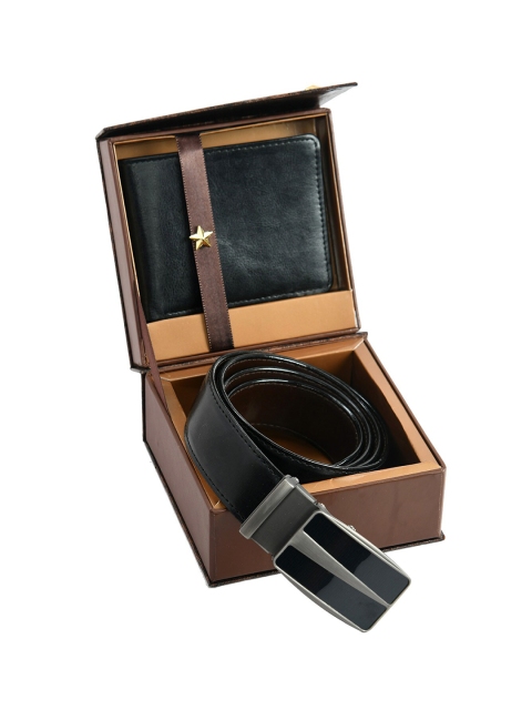 

Kastner Men Black Belt And Wallet Combo