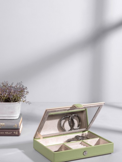 

Pure Home and Living Green Solid Jewellery Box