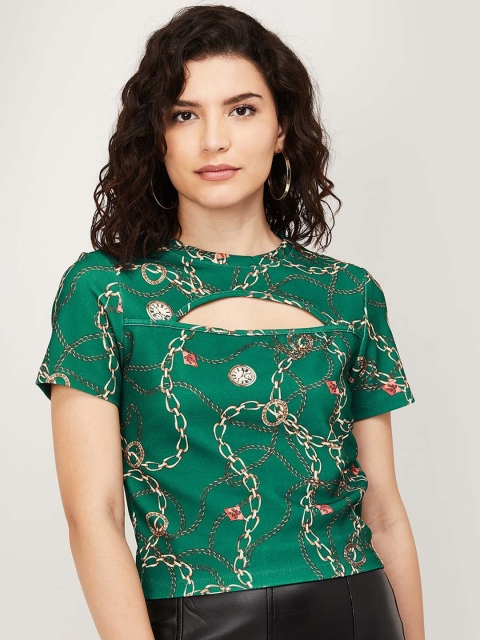 

Ginger by Lifestyle Green Regular Top