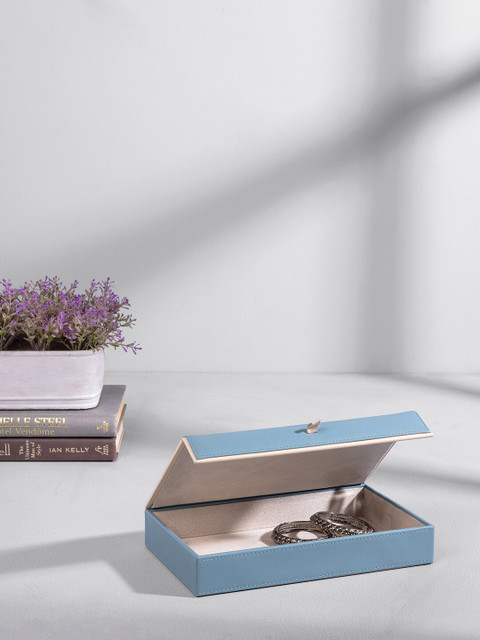 

Pure Home and Living Blue Solid Rectangular Organiser