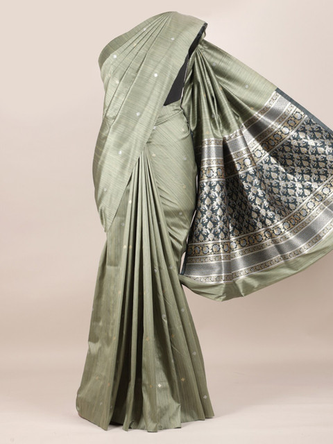 

Pothys Green Woven Design Saree