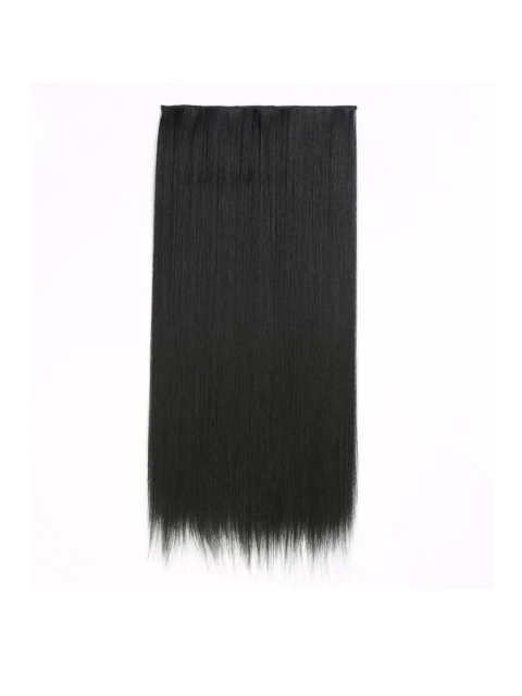

AkashKrishna Black 5 Clips Straight Hair Extension