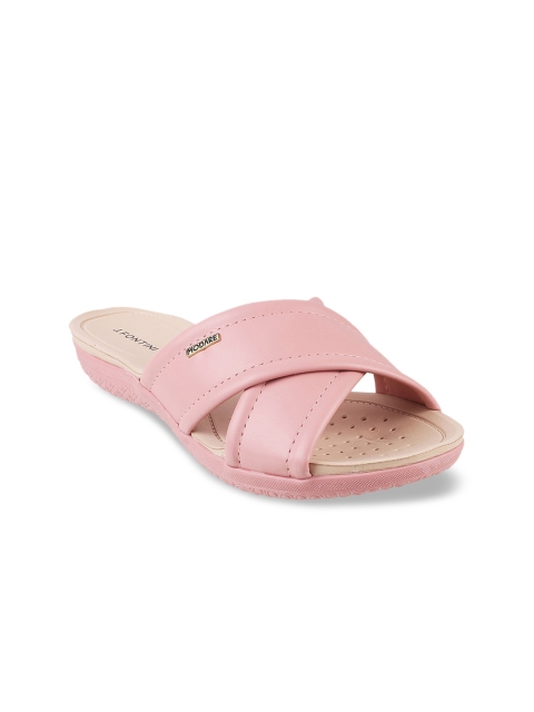 

Mochi Women Pink Open Toe Flats