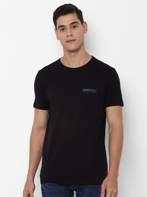 

Allen Solly Men Black Solid Round Neck T-shirt