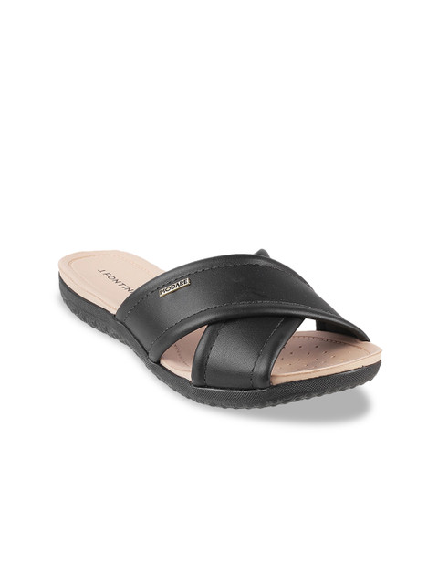 

Mochi Women Black Open Toe Flats