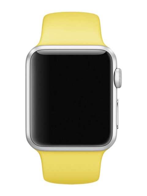 

macmerise Sunshine-Yellow Silicone Apple Watch Band
