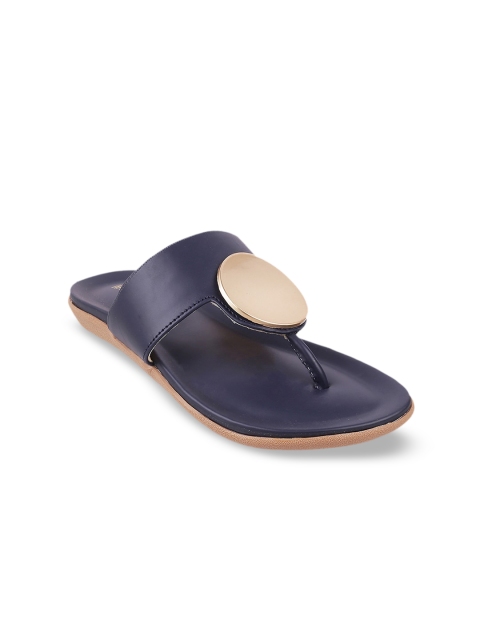 

WALKWAY by Metro Women Navy Blue T-Strap Flats