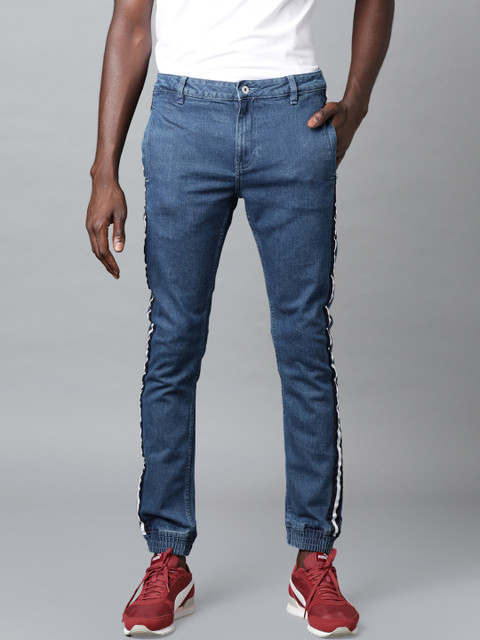 

Blue Saint Men Blue Highly Distressed Jeans