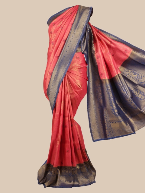 

Pothys Pink Pure Silk Woven Design Banarasi Saree