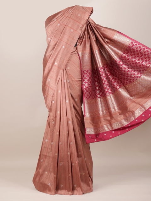 

Pothys Pink Woven Design Pure Silk Saree