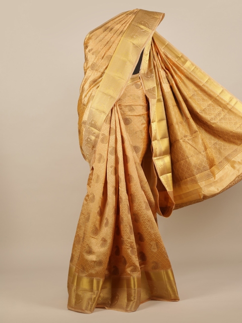 

Pothys Beige Woven Design Jute Silk Saree