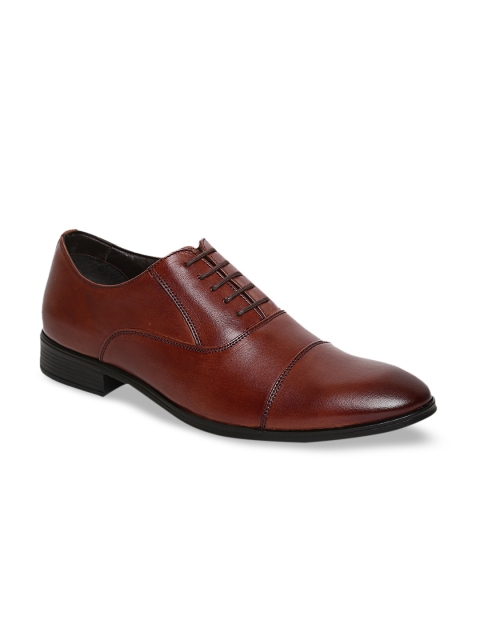

Teakwood Leathers Men Brown Solid Leather Formal Oxfords