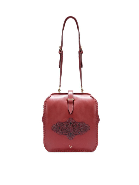 

Hidesign Red Solid Sling Bag