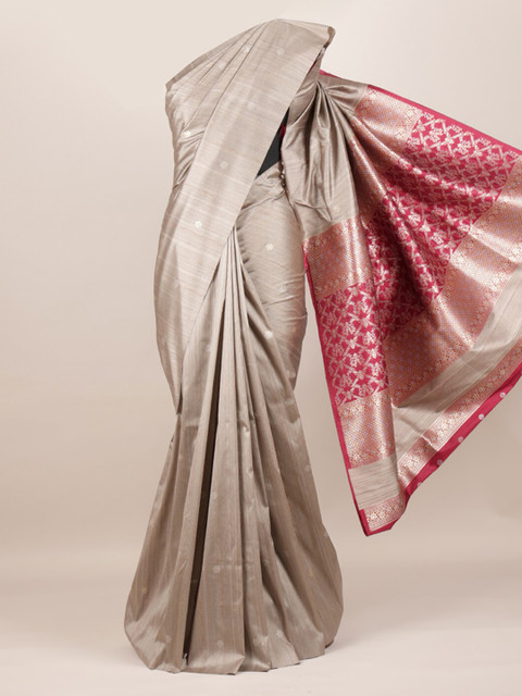 

Pothys Tan Woven Design Pure Silk Saree