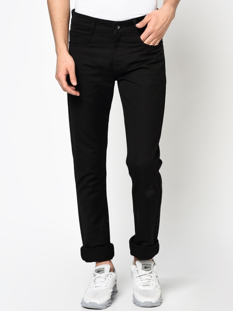 

Octave Men Black Low Distress Jeans