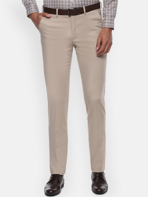 

Van Heusen Men Beige Slim Fit Formal Trousers