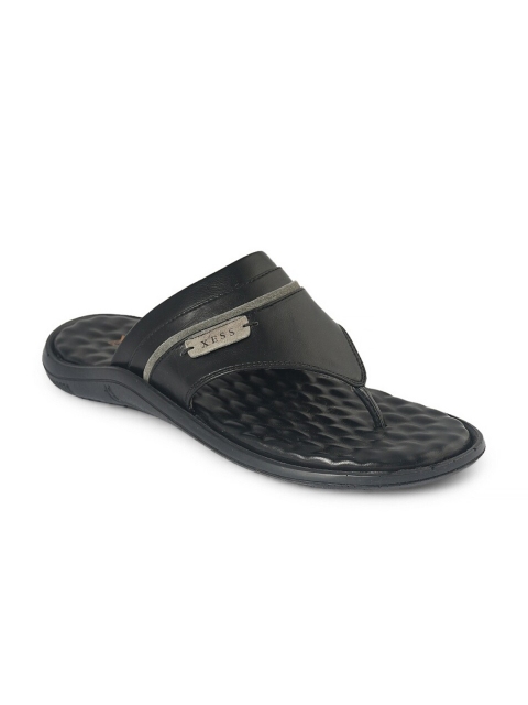 

XESS by iD Men Black Leather Comfort Sandal