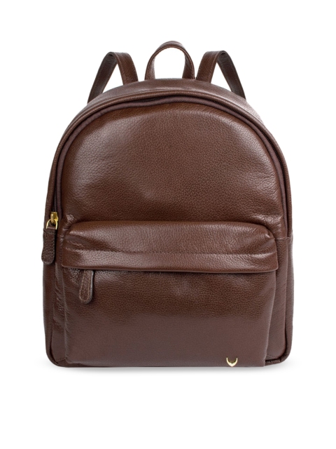 

Hidesign Brown Solid Leather Backpack