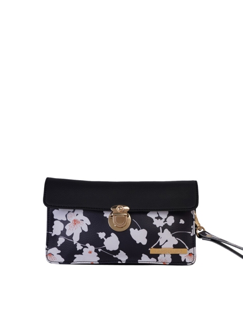 

Lapis O Lupo Navy Blue & White Floral Printed Clutch