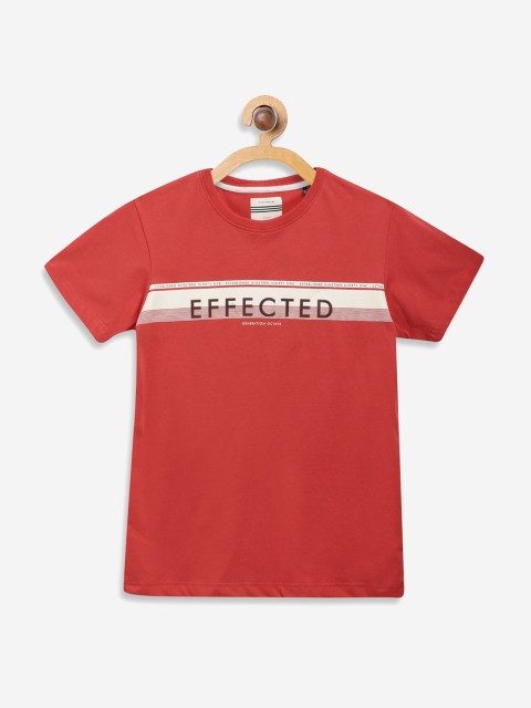

Octave Boys Coral Printed Round Neck Cotton Pure Cotton T-shirt