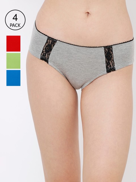 

Heart 2 Heart Women Pack Of 4 Assorted AISHA Hipster Briefs UW 102N