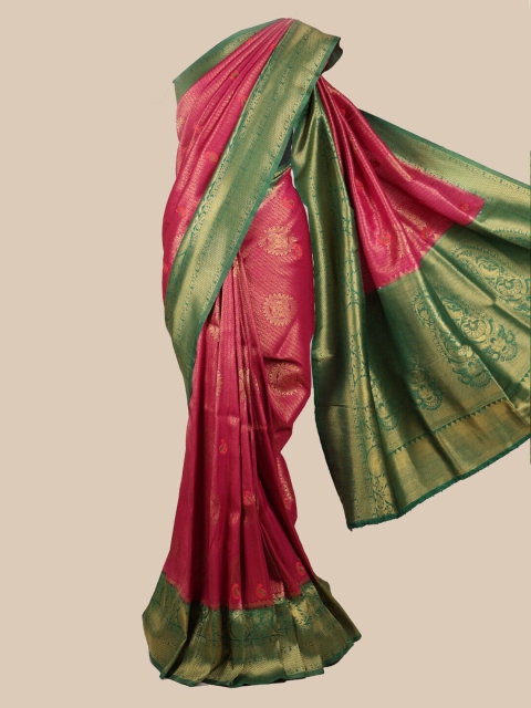 

Pothys Pink Pure Silk Woven Design Banarasi Saree