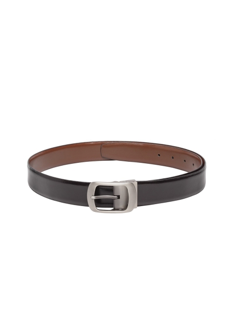 

Teakwood Leathers Men Black & Brown Solid Belt