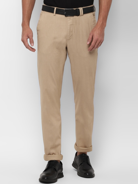 

Allen Solly Men Beige Regular Fit Solid Regular Trousers