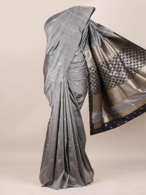 

Pothys Grey Woven Design Pure Silk Saree