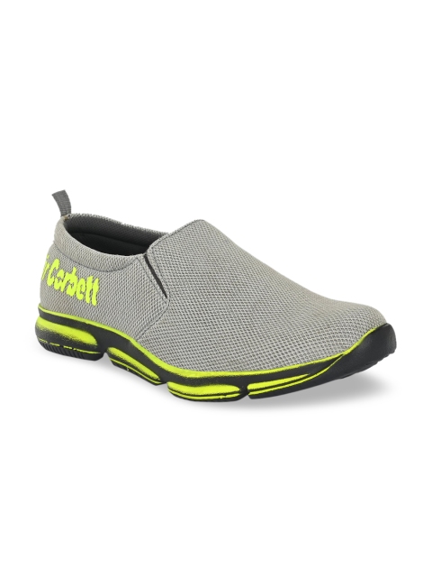 

Sir Corbett Men Silver-Toned Woven Design Slip-On Sneakers
