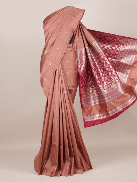 

Pothys Rust Woven Design Pure Silk Saree